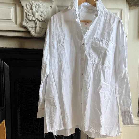 Hannoh Wessel Designer White Button-Up Shirt - Picture 3 of 11